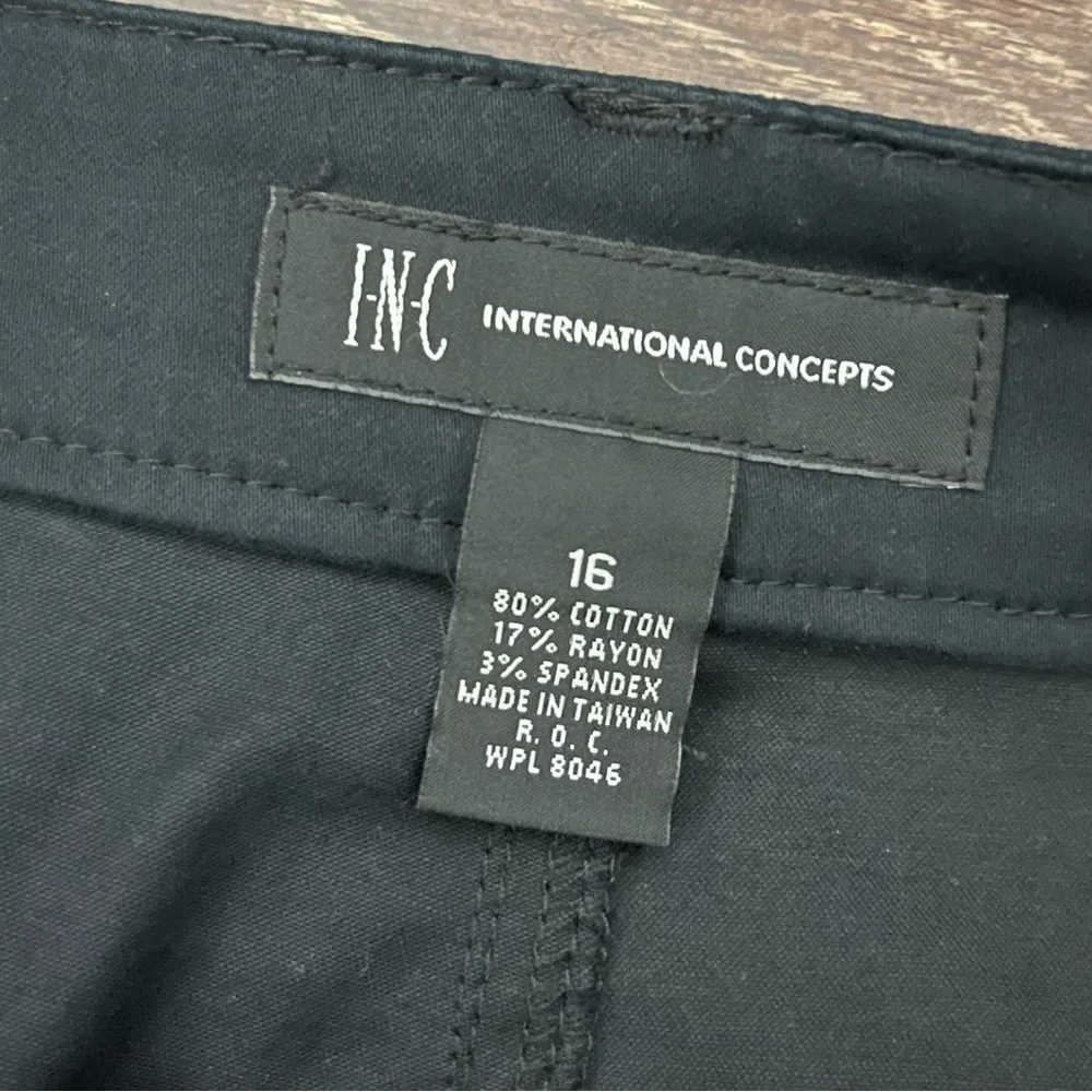 INC International Concepts Light Weight Black Pants Trousers | Plus Size 16 - Picture 4 of 10